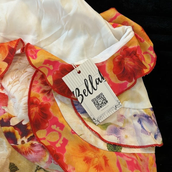 Open Back Ruffle Colorful Mini Dress - Picture 5 of 5